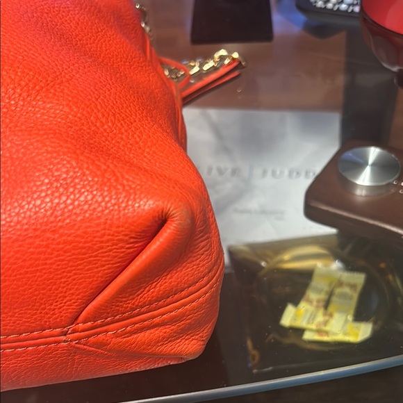 Michael Kors Orange Hobo Bag with Tassels - Picture 10 of 12